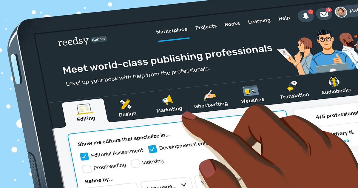 image of Reedsy: Find the perfect editor, designer or marketer | Reedsy