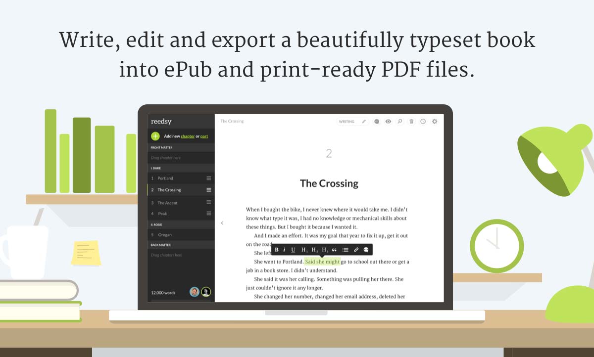 The Reedsy Book Editor A FREE Online Writing Tool Reedsy
